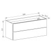 Mereo, Mereo Aira, kúpeľňová skrinka 101 cm, Multidecor, Dub Patinovaný, MER-CN792SDUP1
