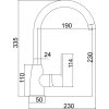 Novaservis Titania Fresh, drezová stojanková batéria 1, Piesková, 96713-GRS