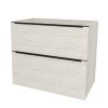 Mereo, Mereo Mailo, kúpeľňová skrinka 101 cm, čierne madlo, Multidecor, White Loft Pine, MER-CN592SBWLP1