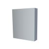 Mereo, Mereo Kúpeľňová zrkadlová skrinka 80 cm, galerka, 2 x dvierka, Multidecor, Monumentálna sivá, MER-CN798G82MSO1