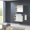 Mereo, Mereo Kúpeľňová zrkadlová skrinka 80 cm, galerka, 2 x dvierka, Multidecor, Dub Patinovaný, MER-CN798G82DUP1