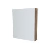 Mereo, Mereo Kúpeľňová zrkadlová skrinka 60 cm, galerka, 1x dvierka ľavá, Multidecor, Dark Rockford Hic, MER-CN798G61DRH1