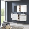 Mereo, Mereo Kúpeľňová doska na skrinku 141 cm, Multidecor, Šedá supermat, MER-CN799D141SEDA