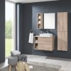 Mereo, Mereo Kúpeľňová doska na skrinku 141 cm, Multidecor, Šedá supermat, MER-CN799D141SEDA