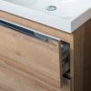 Mereo, Mereo Mailo, kúpeľňová skrinka 121 cm, chróm madlo, Multidecor, Jaseň horský, MER-CN593SJASH