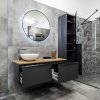 Mereo, Mereo Mailo, kúpeľňová skrinka 121 cm, chróm madlo, Multidecor, Jaseň horský, MER-CN593SJASH