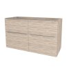 Mereo, Mereo Mailo, kúpeľňová skrinka 121 cm, chróm madlo, Multidecor, Dub Kronberg svetlý, MER-CN593SDKRS
