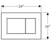 Geberit Sigma01 - Ovládacie tlačidlo SIGMA01, chróm lesklý, 115.660.21.1