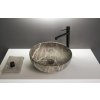 Sapho, RONDANE keramické umývadlo na dosku priemer 41cm, breccia marmor, AR435BM