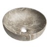 Sapho, RONDANE keramické umývadlo na dosku priemer 41cm, breccia marmor, AR435BM