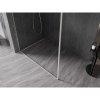 Mexen, Mexen Kioto-XF sprchová stena s rámom 50 x 202 cm, priehľadná 10 mm, matný nikel - 800-050-104-97-00-X