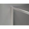 Mexen, Mexen Kioto-XF sprchová stena s rámom 50 x 202 cm, priehľadná 10 mm, matný nikel - 800-050-104-97-00-X