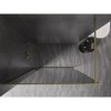 Mexen, Mexen Kioto-XF sprchová stena s rámom 50 x 202 cm, grafit 10 mm, kartáčované zlato - 800-050-104-55-40-X