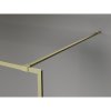 Mexen, Mexen Kioto-XF sprchová stena s rámom 50 x 202 cm, grafit 10 mm, kartáčované zlato - 800-050-104-55-40-X
