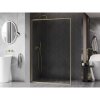Mexen, Mexen Kioto-XF L sprchová stena s rámom 50 x 202 cm, priehľadná 10 mm, brúsené zlato - 800-050-174-55-00-XF