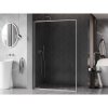 Mexen, Mexen Kioto-XF L sprchová stena s rámom 50 x 202 cm, priehľadná 10 mm, matný nikel - 800-050-174-97-00-XF