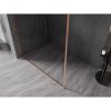 Mexen, Mexen Kioto-F L sprchová stena s rámom 70 x 202 cm, priehľadná 8 mm, brúsená meď - 800-070-174-65-00