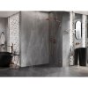 Mexen, Mexen Lunar L sprchová stena pravá 100 x 200 cm, priehľadná 8 mm, ružové zlato - 830L-100-000-60-00-P
