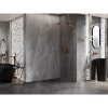 Mexen, Mexen Lunar L sprchová stena pravá 100 x 200 cm, priehľadná 8 mm, ružové zlato - 830L-100-000-60-00-P