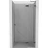 Mexen, Mexen Lunar pravé otočné sprchové dvere 75 cm, priehľadné, pištoľovo šedé kartáčované - 834-075-000-66-00-P