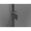Mexen, Mexen Lunar pravé otočné sprchové dvere 95 cm, transparentné, pištoľový kov - 834-095-000-95-00-P