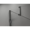 Mexen, Mexen Lunar pravé otočné sprchové dvere 95 cm, transparentné, pištoľový kov - 834-095-000-95-00-P