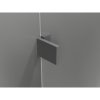 Mexen, Mexen Lunar pravé otočné sprchové dvere 95 cm, transparentné, pištoľový kov - 834-095-000-95-00-P