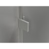 Mexen, Mexen Lunar pravé otočné sprchové dvere 85 cm, transparentné, brúsený nikel - 834-085-000-97-00-P