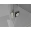 Mexen, Mexen Lunar pravé otočné sprchové dvere 85 cm, transparentné, brúsený nikel - 834-085-000-97-00-P