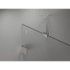 Mexen, Mexen Lunar pravé otočné sprchové dvere 85 cm, transparentné, brúsený nikel - 834-085-000-97-00-P