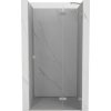 Mexen, Mexen Lunar pravé otočné sprchové dvere 85 cm, transparentné, brúsený nikel - 834-085-000-97-00-P