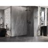 Mexen, Mexen Lunar L sprchová stena pravá 120 x 200 cm, priehľadná 8 mm, pištoľový kov - 830L-120-000-95-00-P