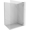 Mexen, Mexen Lunar L sprchová stena pravá 120 x 200 cm, priehľadná 8 mm, pištoľový kov - 830L-120-000-95-00-P