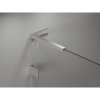 Mexen, Mexen Lunar L výklopné sprchové dvere ľavé 85 cm, transparentné, brúsený nikel - 834L-085-000-97-00-L