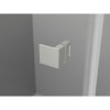 Mexen, Mexen Lunar L výklopné sprchové dvere ľavé 85 cm, transparentné, brúsený nikel - 834L-085-000-97-00-L