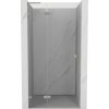 Mexen, Mexen Lunar L výklopné sprchové dvere ľavé 85 cm, transparentné, brúsený nikel - 834L-085-000-97-00-L