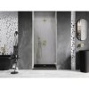 Mexen, Mexen Lunar-B pravé otočné sprchové dvere 85 cm, transparentné, brúsené zlaté - 832-085-000-55-00-P