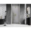 Mexen, Mexen Lunar-B pravé otočné sprchové dvere 85 cm, transparentné, brúsené zlaté - 832-085-000-55-00-P