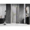 Mexen, Mexen Lunar L pravé otočné sprchové dvere 85 cm, transparentné, brúsené zlaté - 834L-085-000-55-00-P