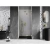 Mexen, Mexen Lunar L pravé otočné sprchové dvere 85 cm, transparentné, brúsené zlaté - 834L-085-000-55-00-P