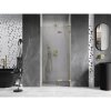 Mexen, Mexen Lunar L pravé otočné sprchové dvere 85 cm, transparentné, brúsené zlaté - 834L-085-000-55-00-P