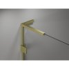 Mexen, Mexen Lunar L pravé otočné sprchové dvere 85 cm, transparentné, brúsené zlaté - 834L-085-000-55-00-P