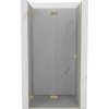 Mexen, Mexen Lunar-F skladacie ľavé sprchové dvere 95 cm, transparentné, brúsené zlaté - 836-095-000-55-00-L