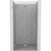Mexen, Mexen Lunar-F skladacie ľavé sprchové dvere 65 cm, transparentné, brúsený nikel - 836-065-000-97-00-L