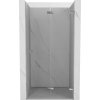 Mexen, Mexen Lunar-F pravé skladacie sprchové dvere 85 cm, priehľadné, chróm - 836-085-000-01-00-P