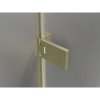 Mexen, Mexen Lunar-F pravé sklápacie sprchové dvere 80 cm, transparentné, brúsené zlaté - 836-080-000-55-00-P