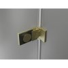 Mexen, Mexen Lunar-F pravé sklápacie sprchové dvere 80 cm, transparentné, brúsené zlaté - 836-080-000-55-00-P