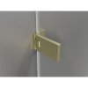 Mexen, Mexen Lunar-F pravé sklápacie sprchové dvere 80 cm, transparentné, brúsené zlaté - 836-080-000-55-00-P