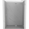 Mexen, Mexen Lunar L Otočné pravé sprchové dvere 130 cm, transparentné, brúsený nikel - 834L-130-000-97-00-P