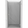 Mexen, Mexen Lunar-B Otočné pravé sprchové dvere 75 cm, transparentné, brúsený nikel - 832-075-000-97-00-P